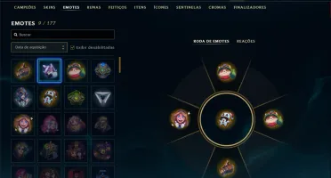 Unranked com 35 Champs e 10 Skins