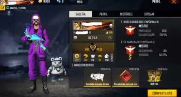Conta super gemada Free fire