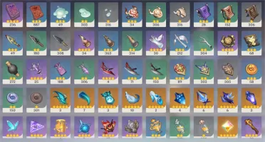 Varios 5* Hu Tao + Zhongli + Venti + Qiqi + Keqing
