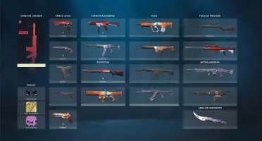 Conta valorant antiga, com skins de passe raras,