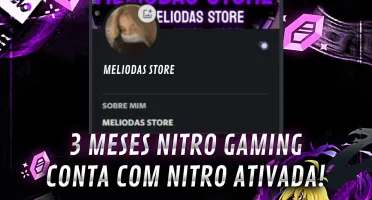 Conta Discord Nitro Gaming 3 Mêses ⭐ | 6 Impulsos Totais ⭐|