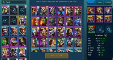 CONTA RAID SHADOW LEGENDS LV 39 18K DE ENERGIA