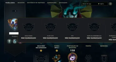 Unranked com 50 Champs e 13 Skins