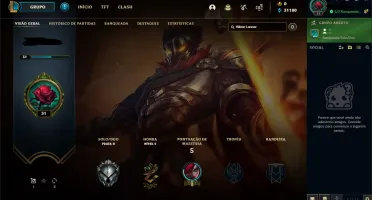 Conta LoL, Prata II, Smurf, 31130 EA