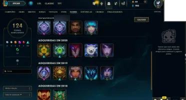 Conta 2014 com 80 champs e 41 skins