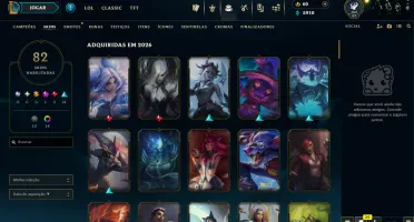 SKIN ZERI INVERNO MÁGICO + ESMERALDA 4 + 42 SKINS + TROCA N