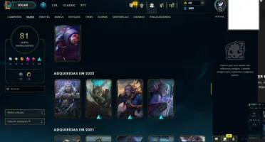 Conta 2014 com 80 champs e 41 skins
