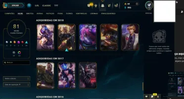 Conta 2014 com 80 champs e 41 skins