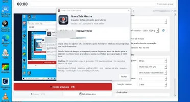 Grava Tela Mestre - Gravador de Tela de PC para Tutoriais