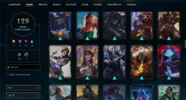 Ferro 2 com 105 Champs e 129 Skins ( JG / TOP )