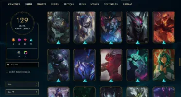 Ferro 2 com 105 Champs e 129 Skins ( JG / TOP )