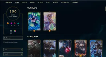 Ferro 2 com 105 Champs e 129 Skins ( JG / TOP )