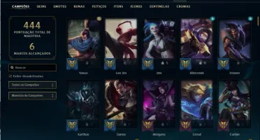 Conta Lol lvl 296