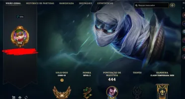 Conta Lol lvl 296