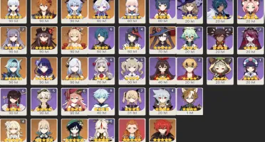 CONTA GENSHIN AR59✨15 LENDÁRIOS⭐AYAKA+NEBLINA, HUTAO+HOMA E+
