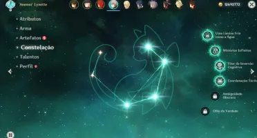 Lyney C2+ Arcana Original + Zhong + Diluc+ Tumulo