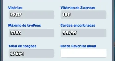 Conta Clash Royale lvl12