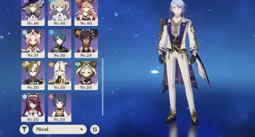 Ar35. Ayato, Raiden Shogun, Itto, Mona. Inazuma fechada