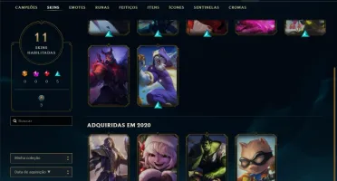 Conta prata 1 com 37 champs e 11 skins