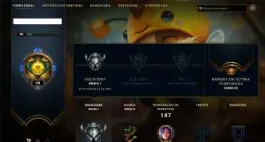 Conta prata 1 com 37 champs e 11 skins