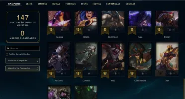 Conta prata 1 com 37 champs e 11 skins
