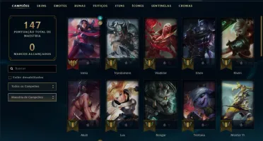Conta prata 1 com 37 champs e 11 skins