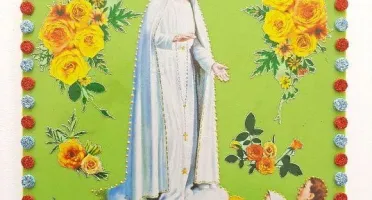 Quadrinho de Azulejo "N. S. de Fátima"