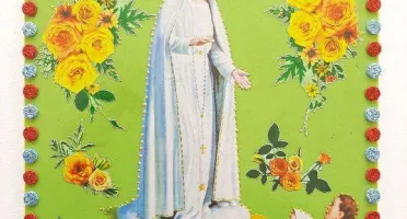 Quadrinho de Azulejo "N. S. de Fátima"