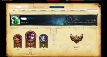 Conta com borda PRATA atualmente bronze 1 + Skins + 19 Champ