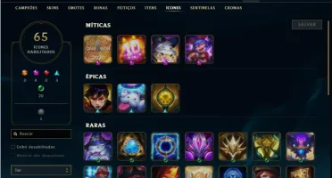 Conta prata 4 com 40 Champs e 24 Skins + 5 Fragmentos