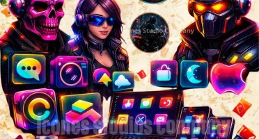 CYBERPUNK PACK: 50 Ícones e Avatares Neon Prontos PC & Cel