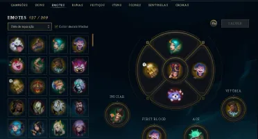DADOS DE CRIAÇÃO COM 111 SKINS E YASUO EDIÇÃO PRESTIGIO
