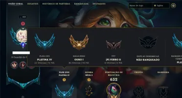 Ouro 1 com TODOS os Champs e 114 Skins ( MID / ADC / TOP )