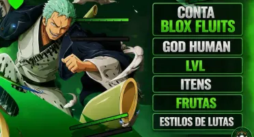 Conta Blox Fluits | God Human | Lvl | Itens |Frutas|