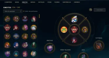 Conta League of Legends - 291 Skins - 275 Chromas