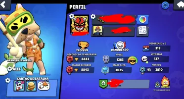 Conta brawl stars 2 lendários, kenji mangá, Nita Dustin, e a
