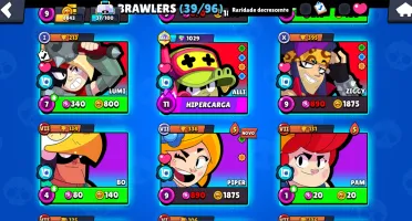 Conta brawl stars 2 lendários, kenji mangá, Nita Dustin, e a