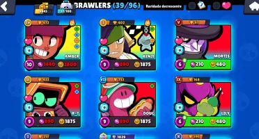 Conta brawl stars 2 lendários, kenji mangá, Nita Dustin, e a