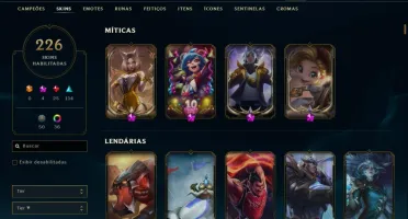 Conta LOL Full Champ Prata
