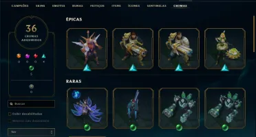 Conta LOL Full Champ Prata
