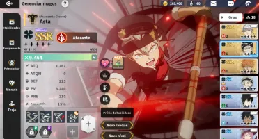 Black Clover M - Red Asta Leopold - 3 SSR Card - Seletivo ON