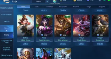 conta Mobile Legends LENDA RANKED
