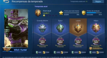 conta Mobile Legends LENDA RANKED