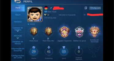 conta Mobile Legends LENDA RANKED