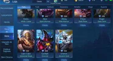 conta Mobile Legends LENDA RANKED