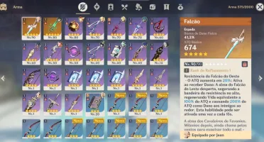 AR50, XIAO, JEAN C1, KLEE, VENTI, LANÇA DE JADE E AQUILA!