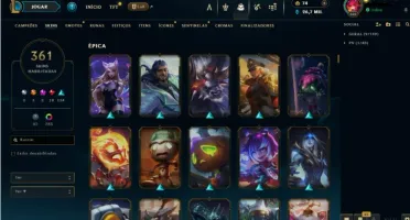 Conta Lol 100% Segura | Full Acesso | 361 Skins | Todos Camp