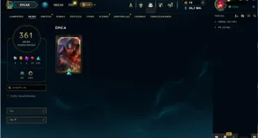 Conta Lol 100% Segura | Full Acesso | 361 Skins | Todos Camp