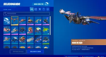 Conta S1 com vários itens antigos - 1050 V-Bucks na conta