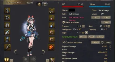 Conta Founder Revelation Swordmage 59+